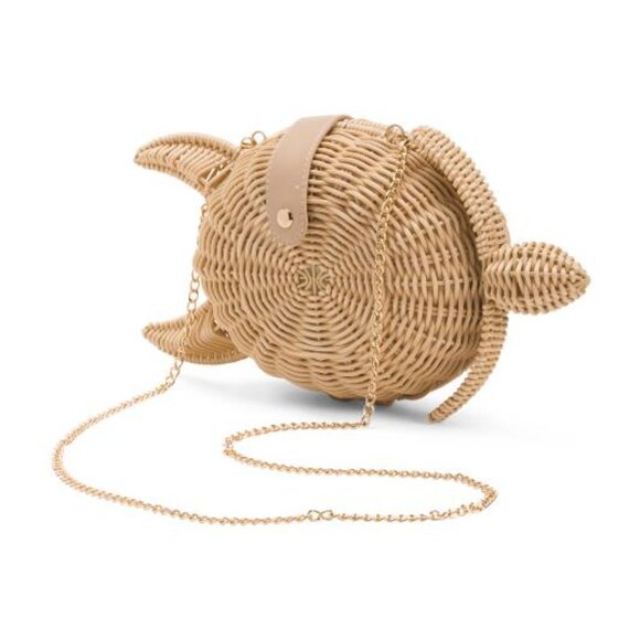 TOMMY BAHAMA Straw Turtle Clutch